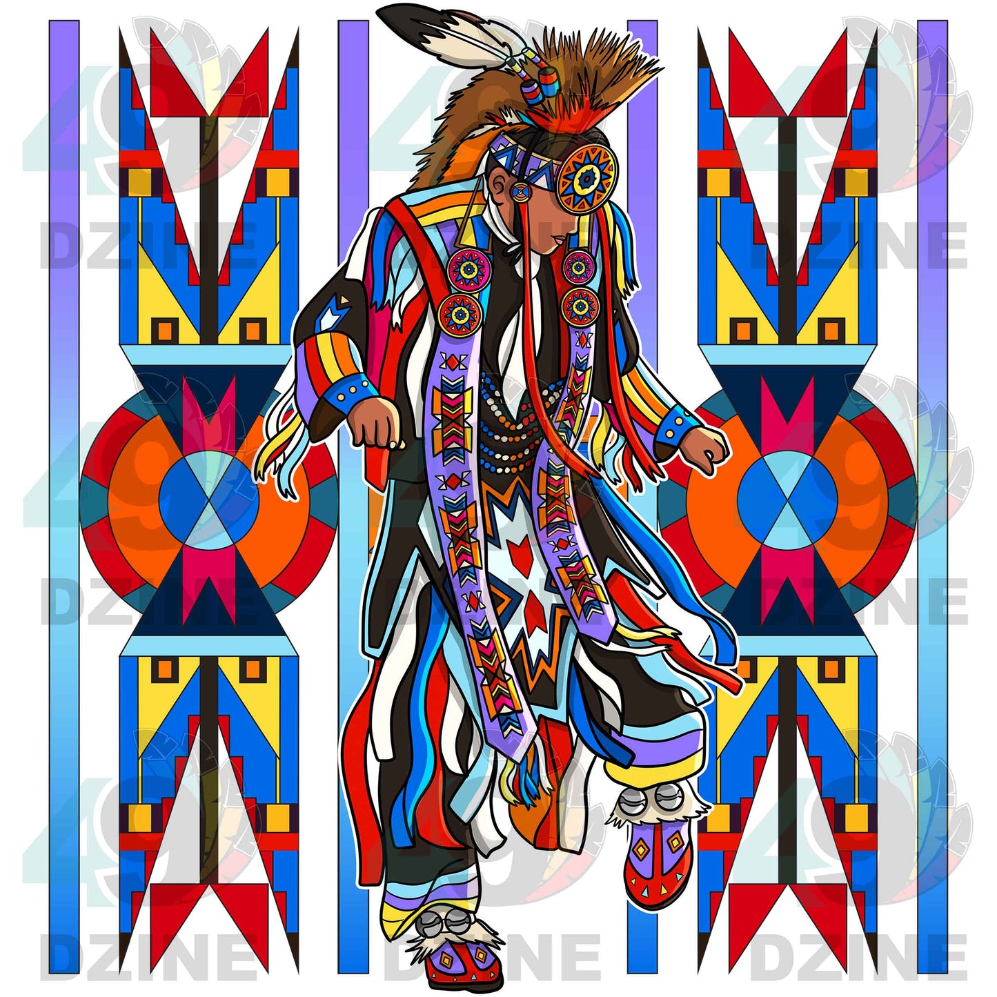 Fancy Dancer 8 Geometric