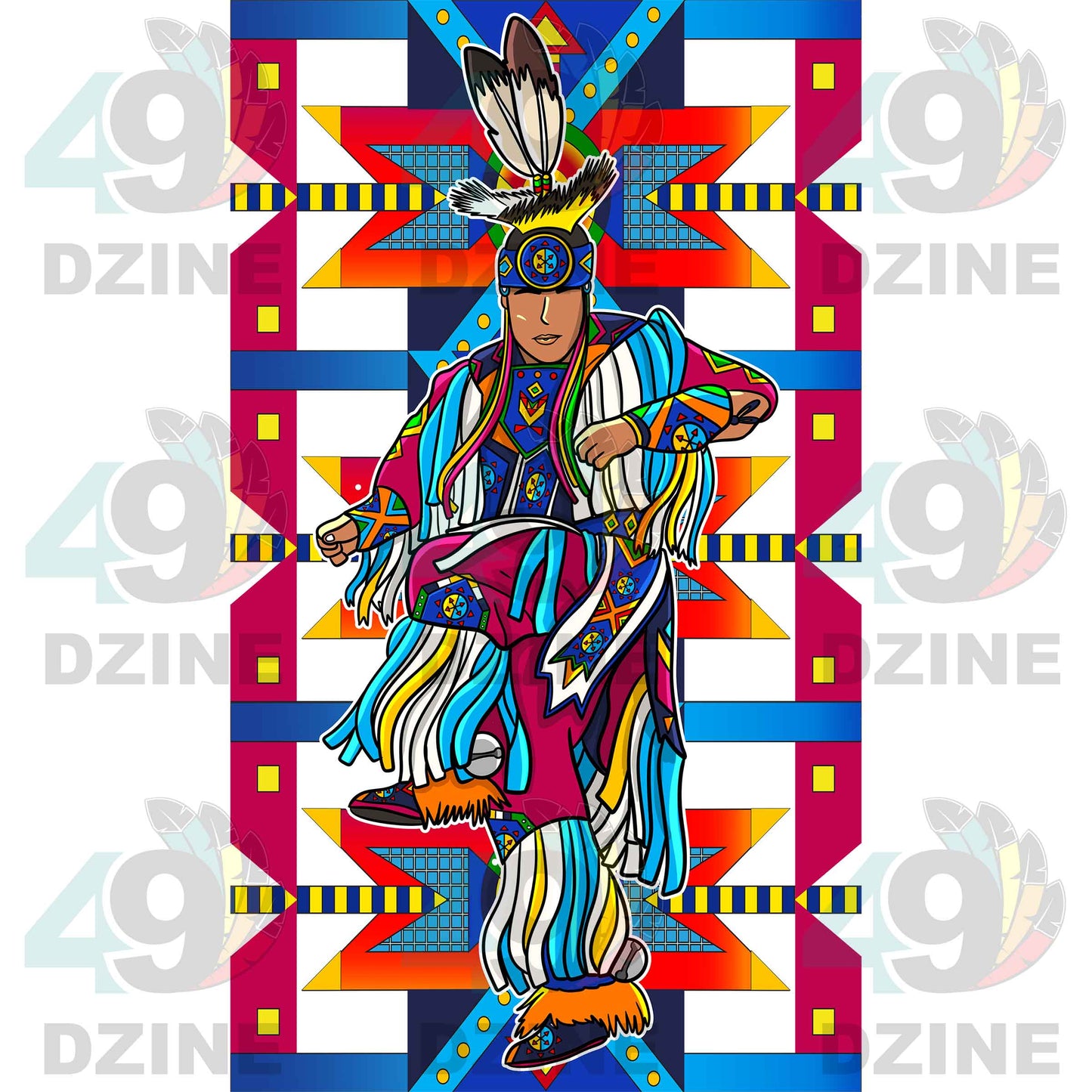 Fancy Dancer 9 Geometric