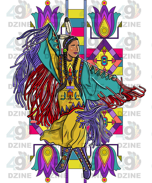 Fancy Dancer With Background