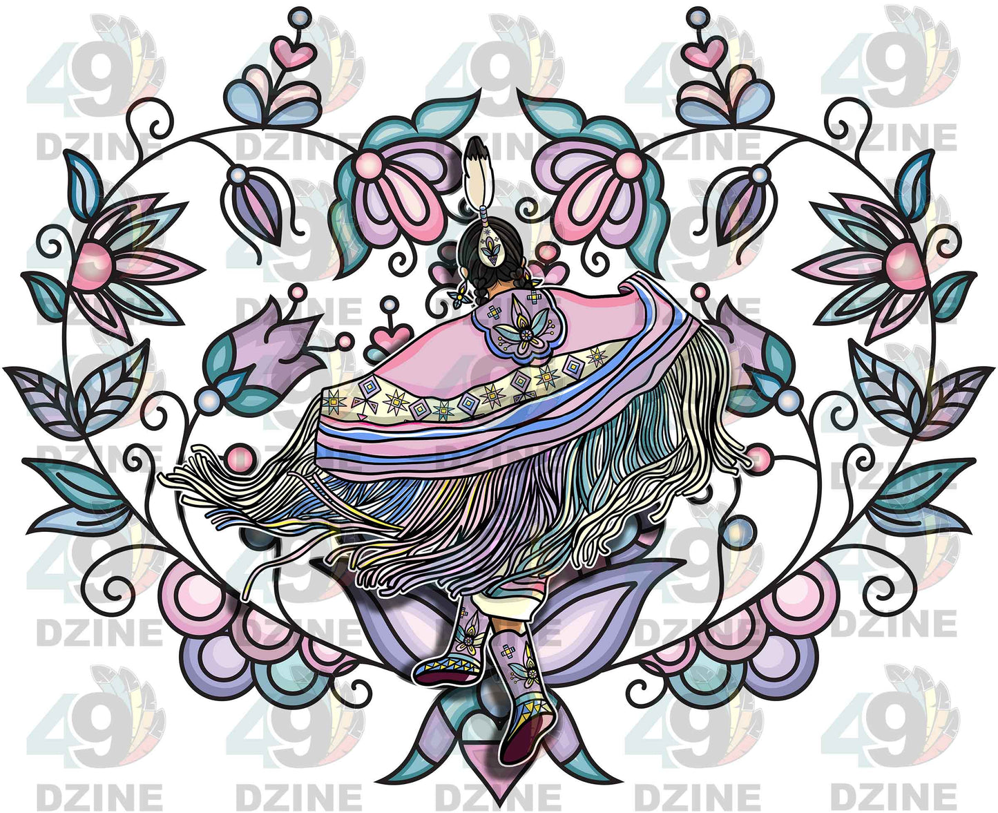 Fancy Dancer With Background