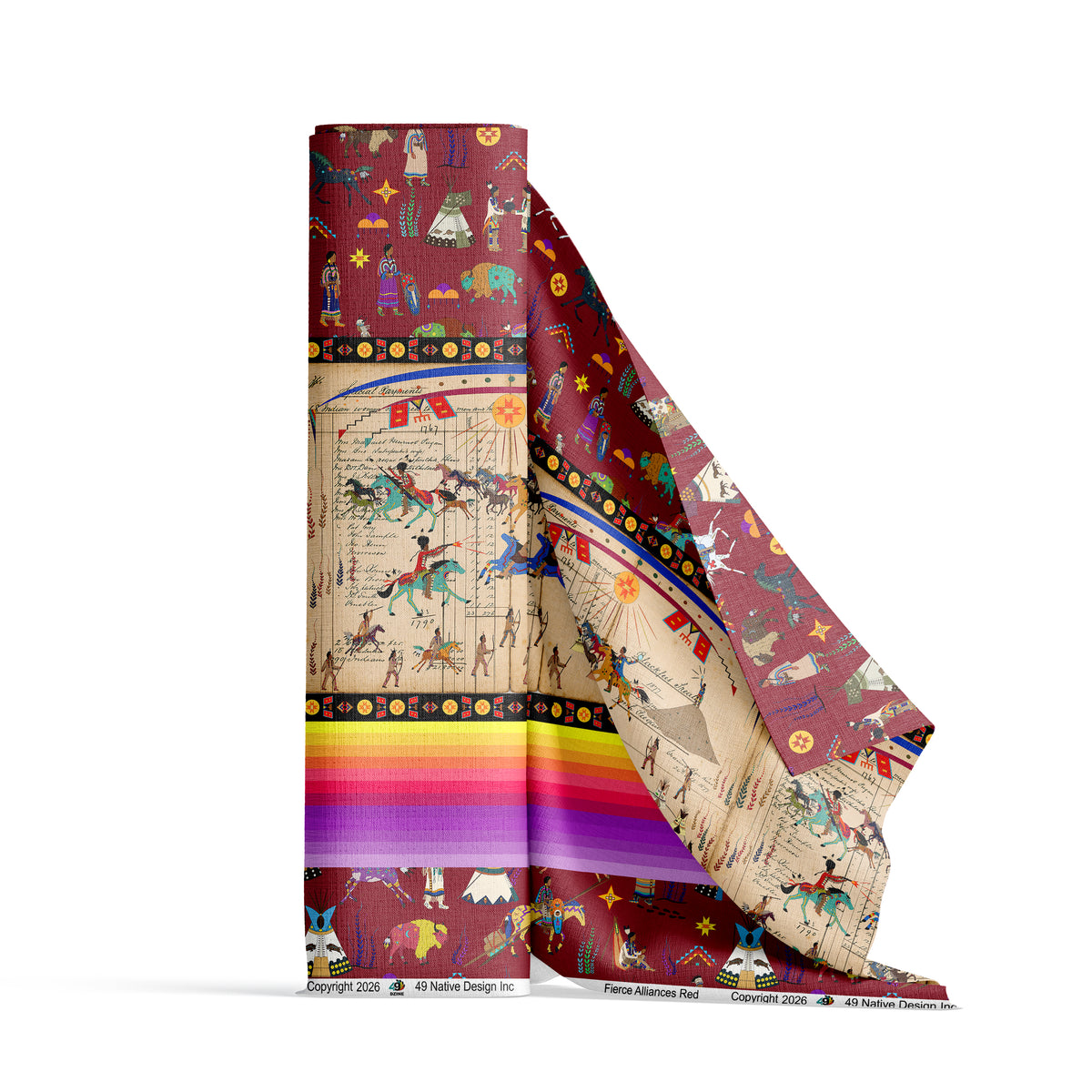 Fierce Alliances Red Fabric
