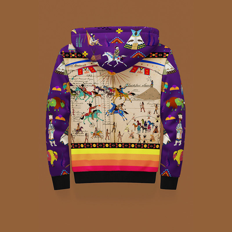Fierce Alliances Violet Sherpa Hoodie