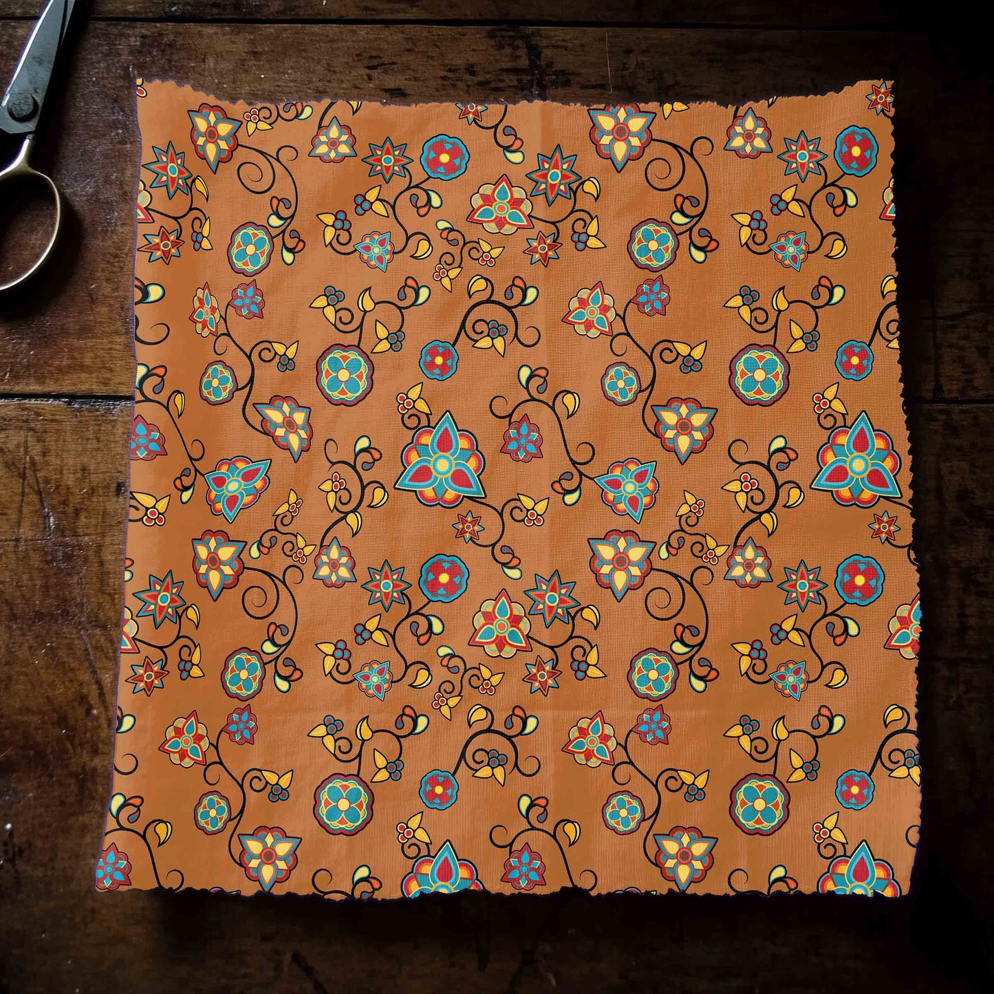 Fire Bloom Light Fabric