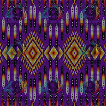 Load image into Gallery viewer, Fire Feather Purple Fabric
