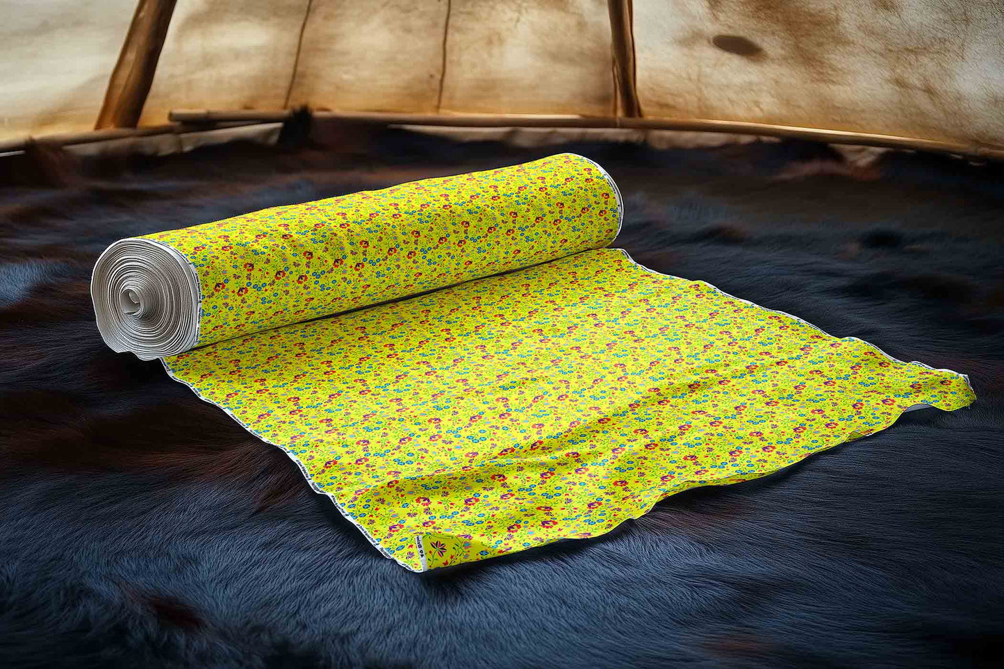 Fleur Indigine Mais Fabric
