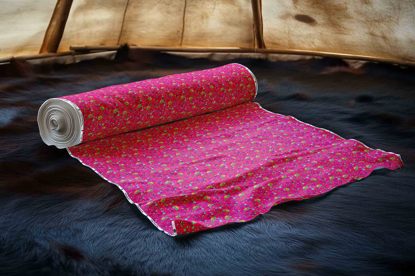 Fleur Indigine Rouge Fabric