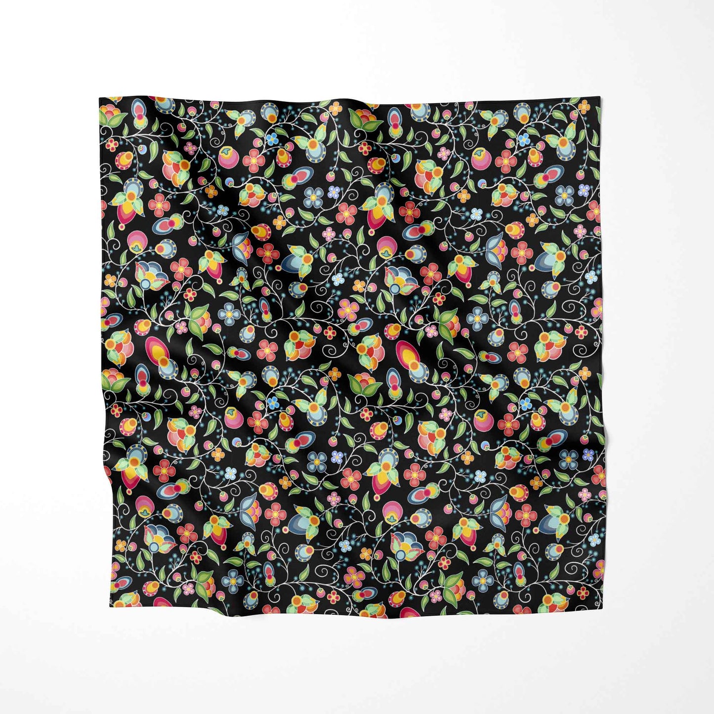 Floral Bounty Black Fabric