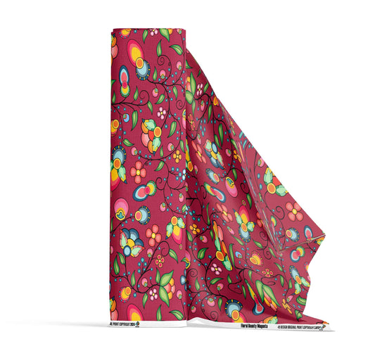 Floral Bounty Magenta Fabric