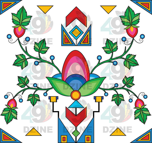 Floral & Geometric Primary 4 Transfer (Various Sizes)