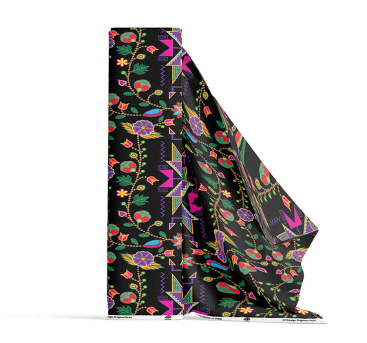 Floral and Geometric Dance 03 Fabric