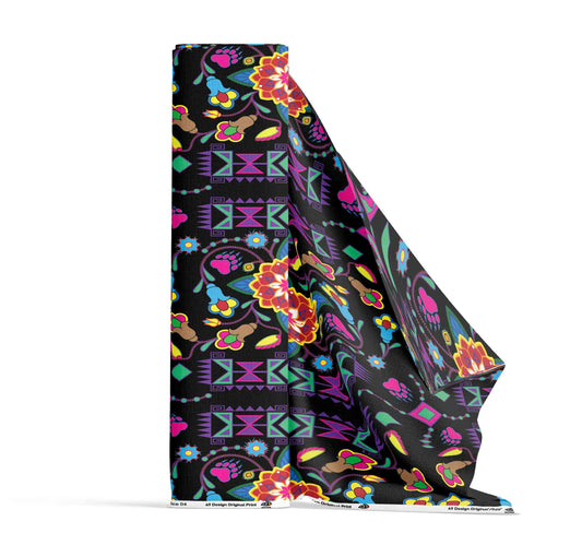 Floral and Geometric Dance 04 Fabric