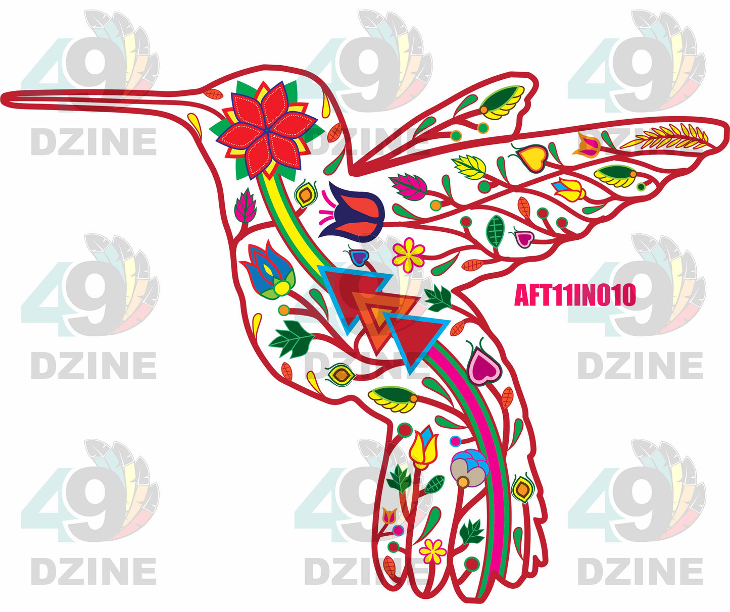 11-inch Animal Floral Transfer