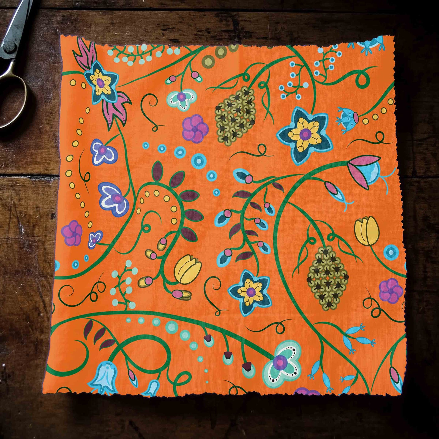 Fresh Fleur Carrot Fabric