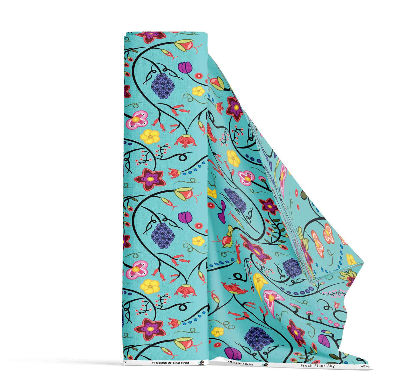 Fresh Fleur Sky Fabric