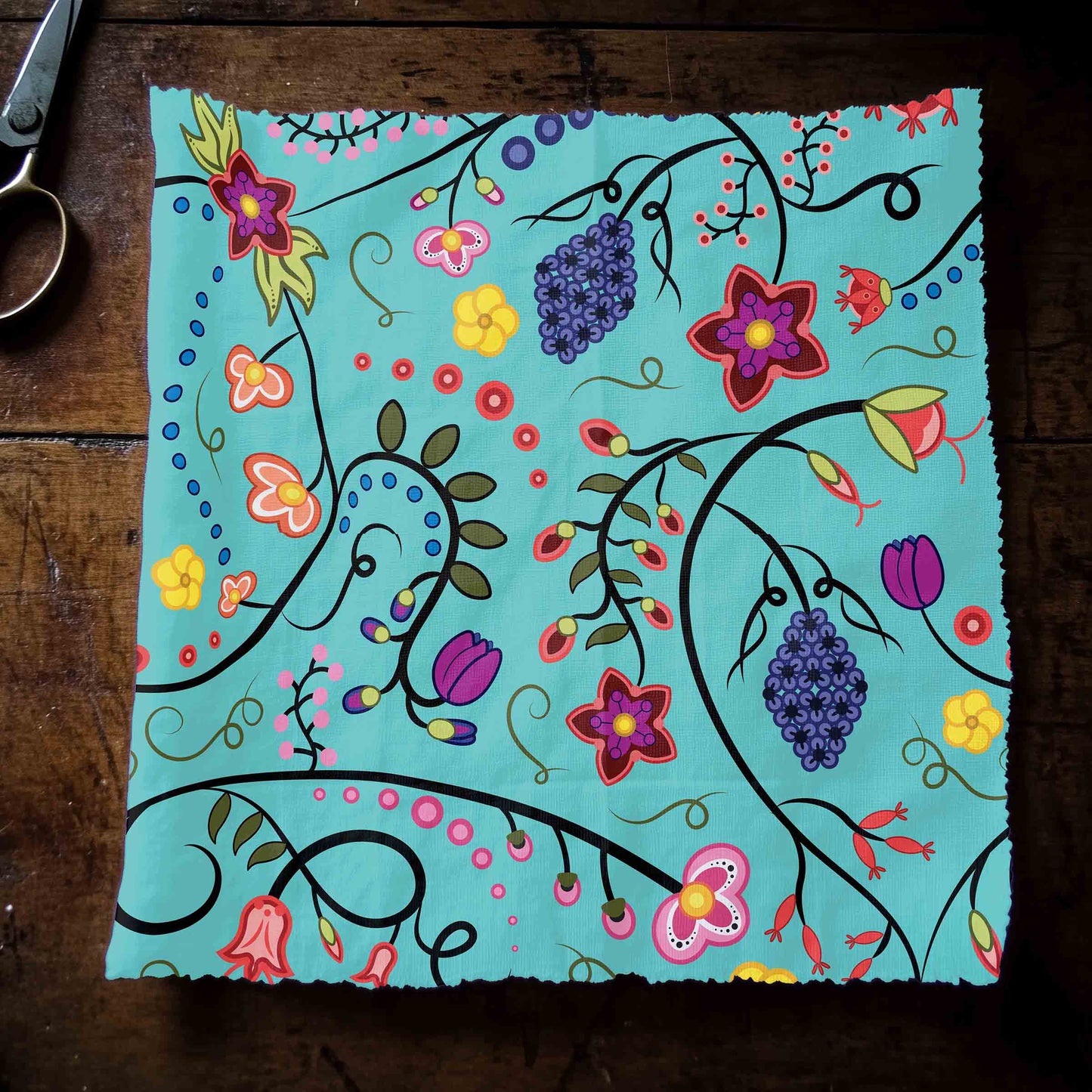 Fresh Fleur Sky Fabric