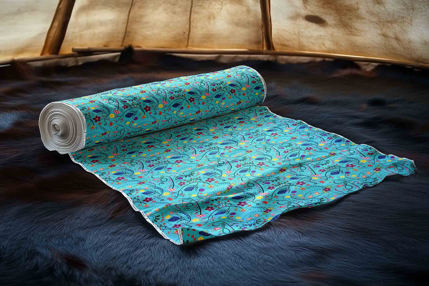 Fresh Fleur Sky Fabric