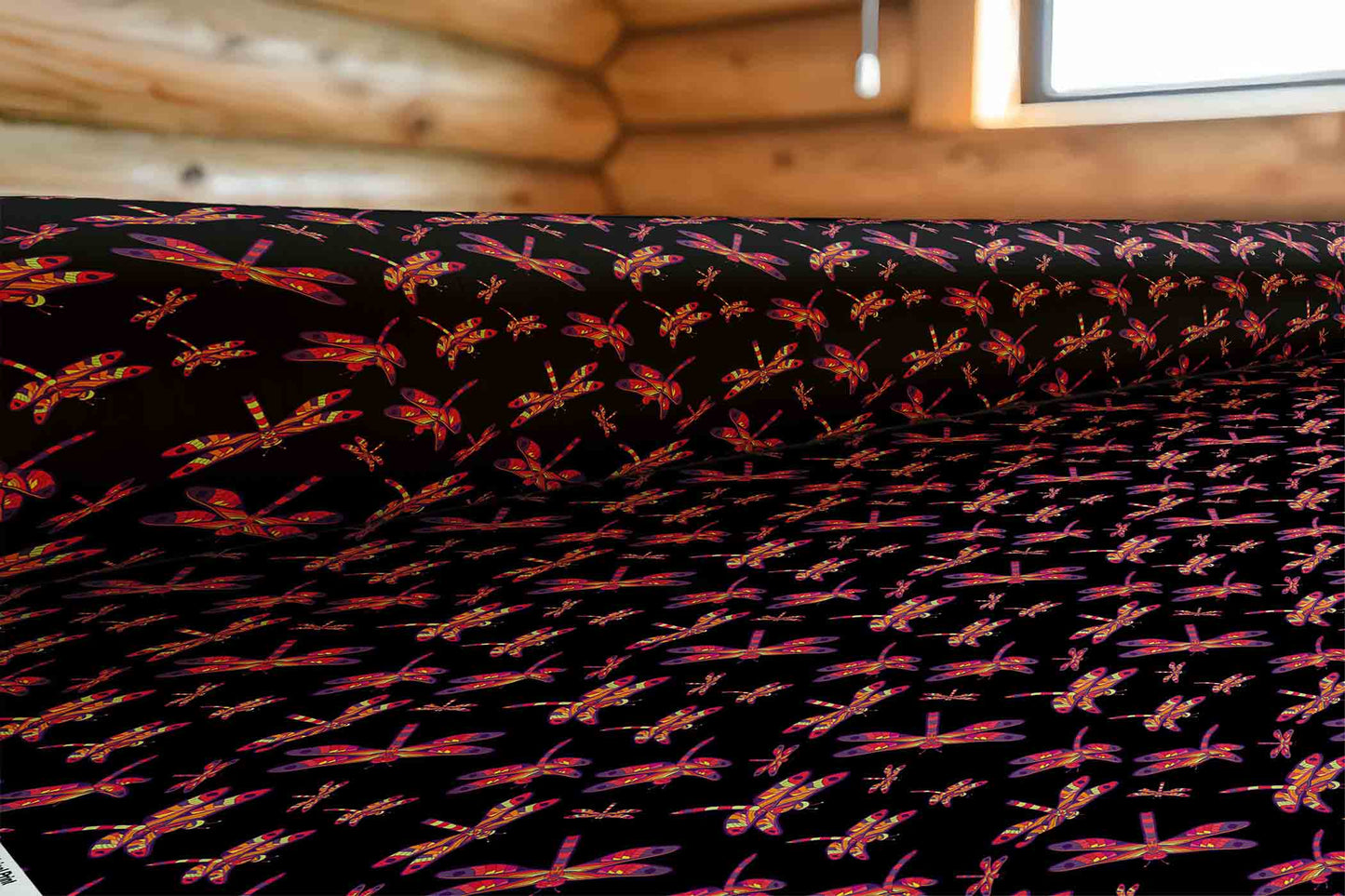 Gathering Noir Fabric