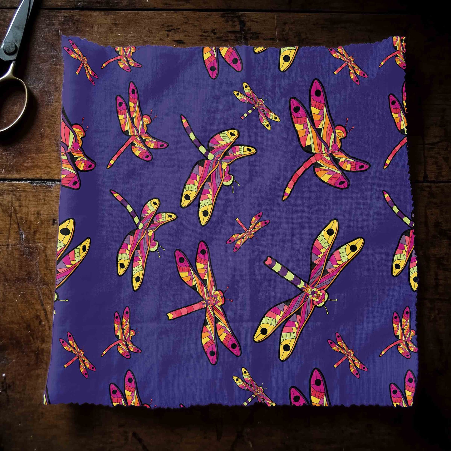 Gathering Purple Fabric