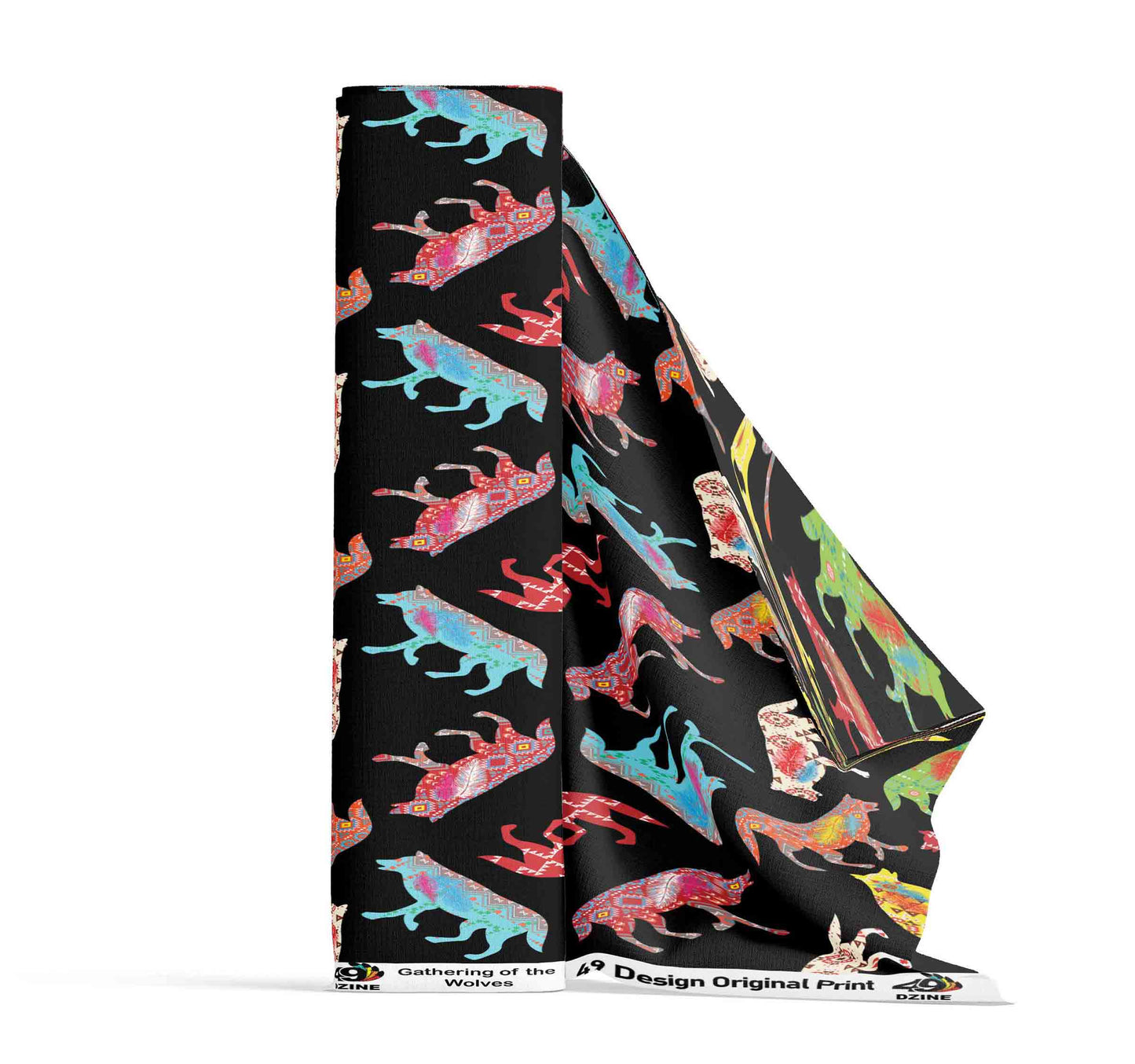 Gathering of the Wolves Fabric