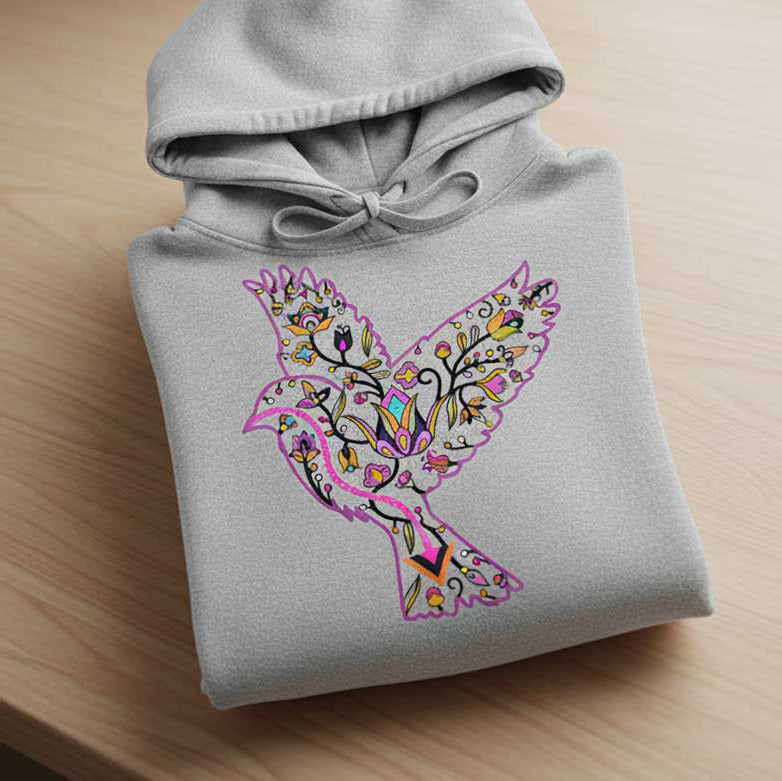 Floral Sparrow Motif