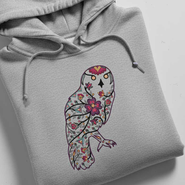 Floral Owl Motif