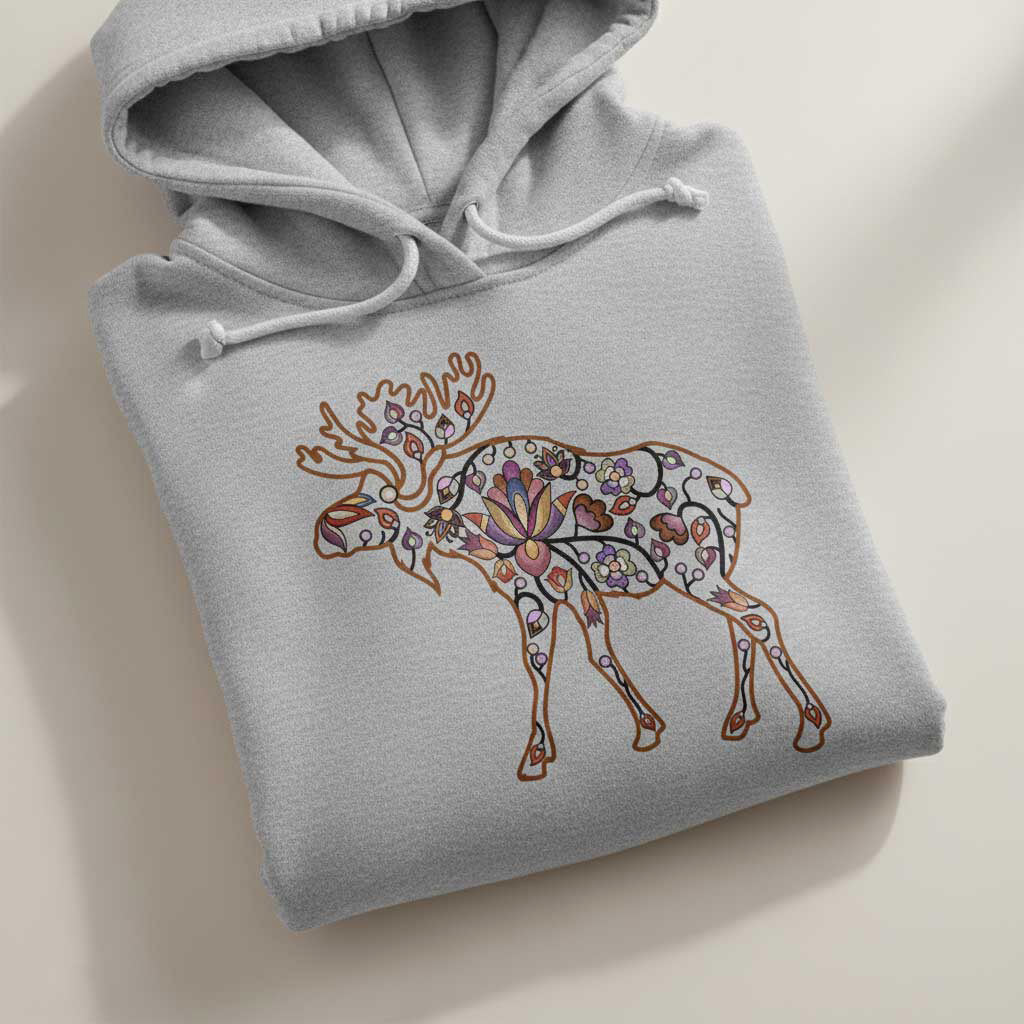 Floral Moose Motif