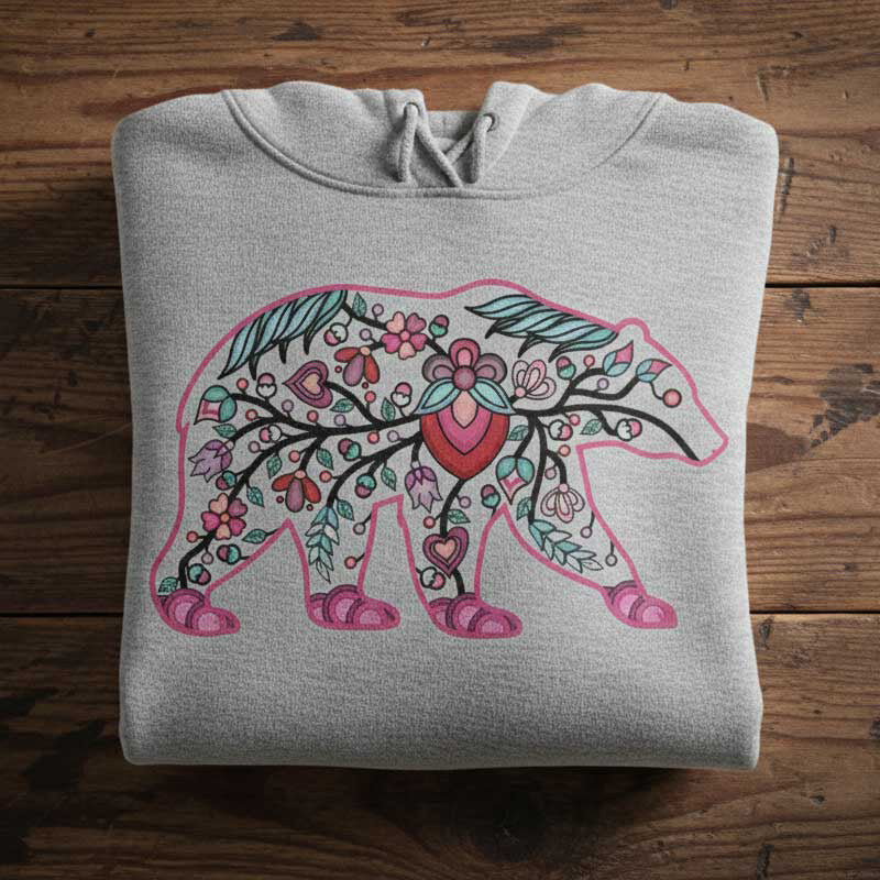 Floral Bear Motif