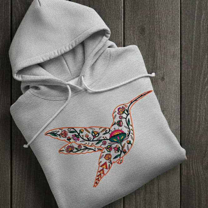 Floral Hummingbird Motif