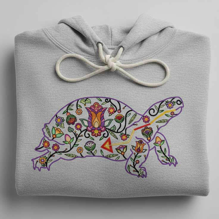 Land Turtle Floral Animals 01 Various Sizes