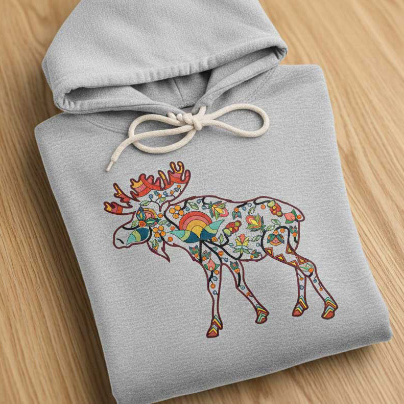 Moose Floral Motif 1 Various Sizes