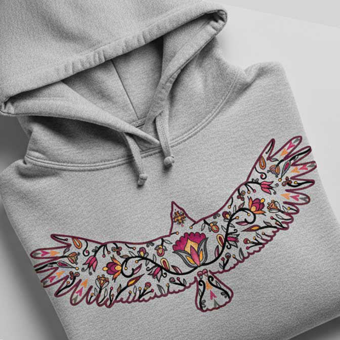 Eagle Floral Animals 01 Various Sizes