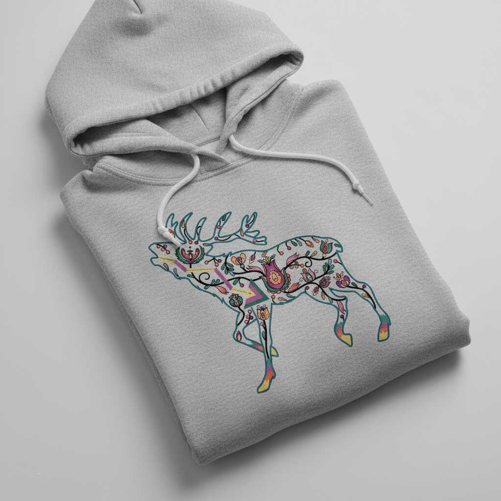 Floral Elk Motif