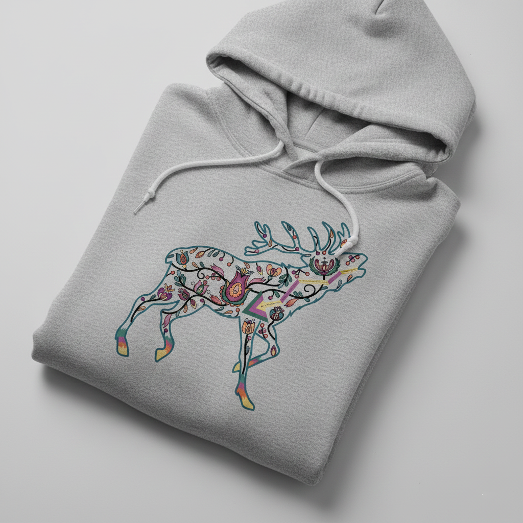 Elk Floral Animals 01-M Various Sizes