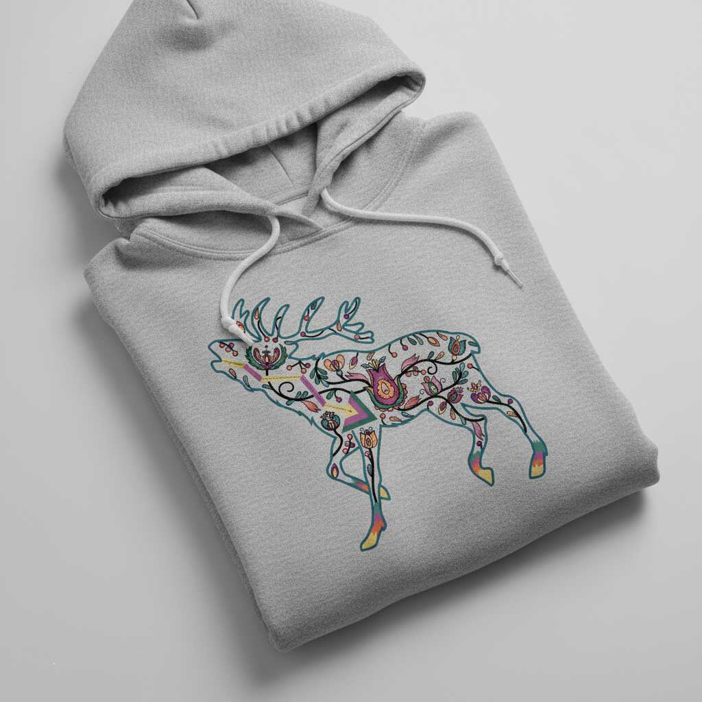 Elk Floral Animals 01 Various Sizes