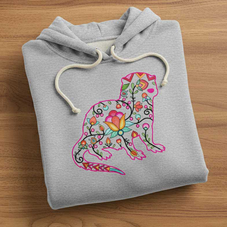 Floral Otter Motif