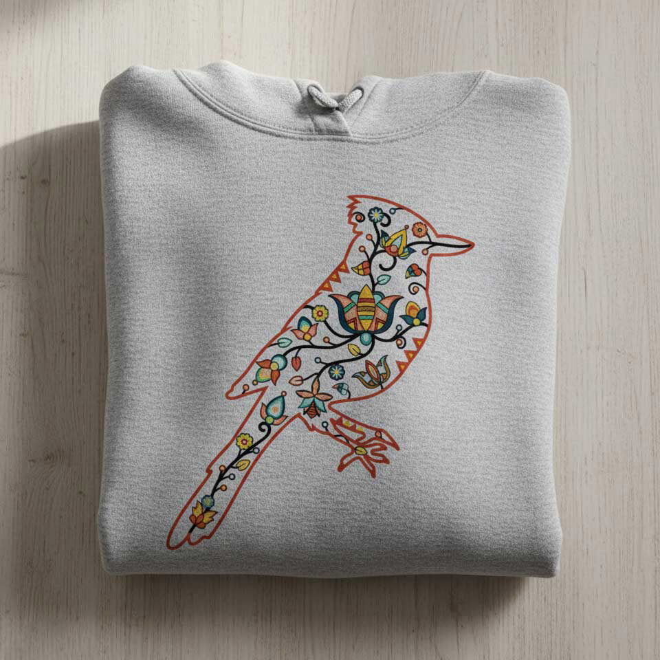 Floral Bluejay Motif