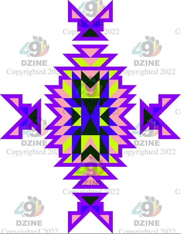 11-inch Geometric Transfer Geo Directions Tipis