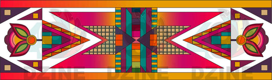 Sunset Pathways Geometric Element 7 Transfer (Various Sizes)