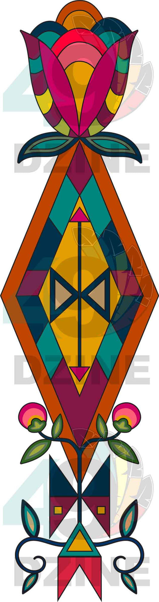 Spirit Journey Geometric Element 13 Transfer (Various Sizes)