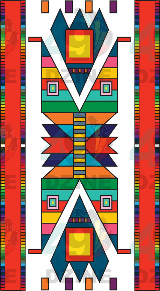Heart of the Earth Geometric Shape 3 Transfer (Various Sizes)