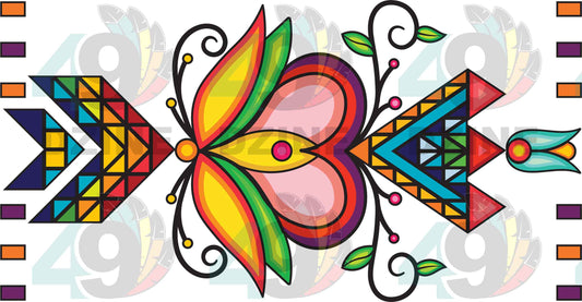 Heart of the Earth Geometric Shape 4 Transfer (Various Sizes)