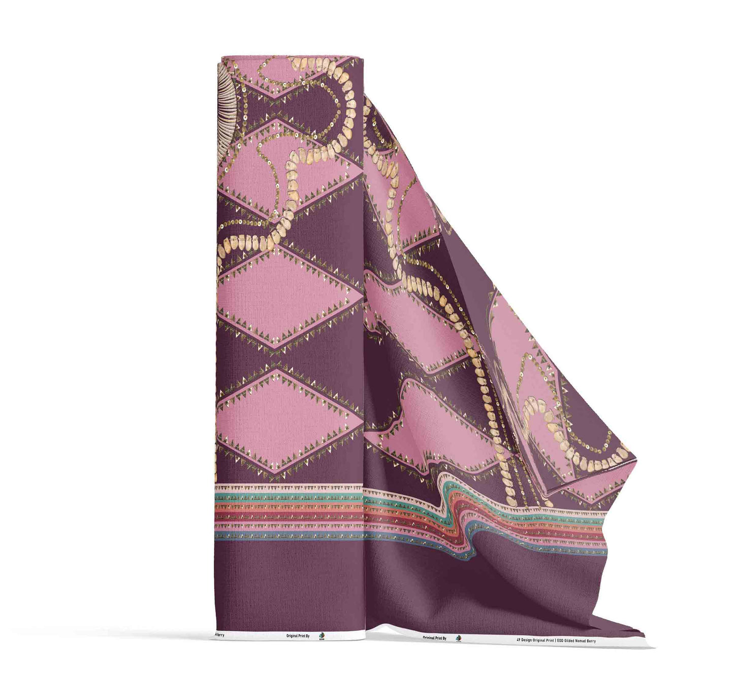Gilded Nomad Berry Fabric