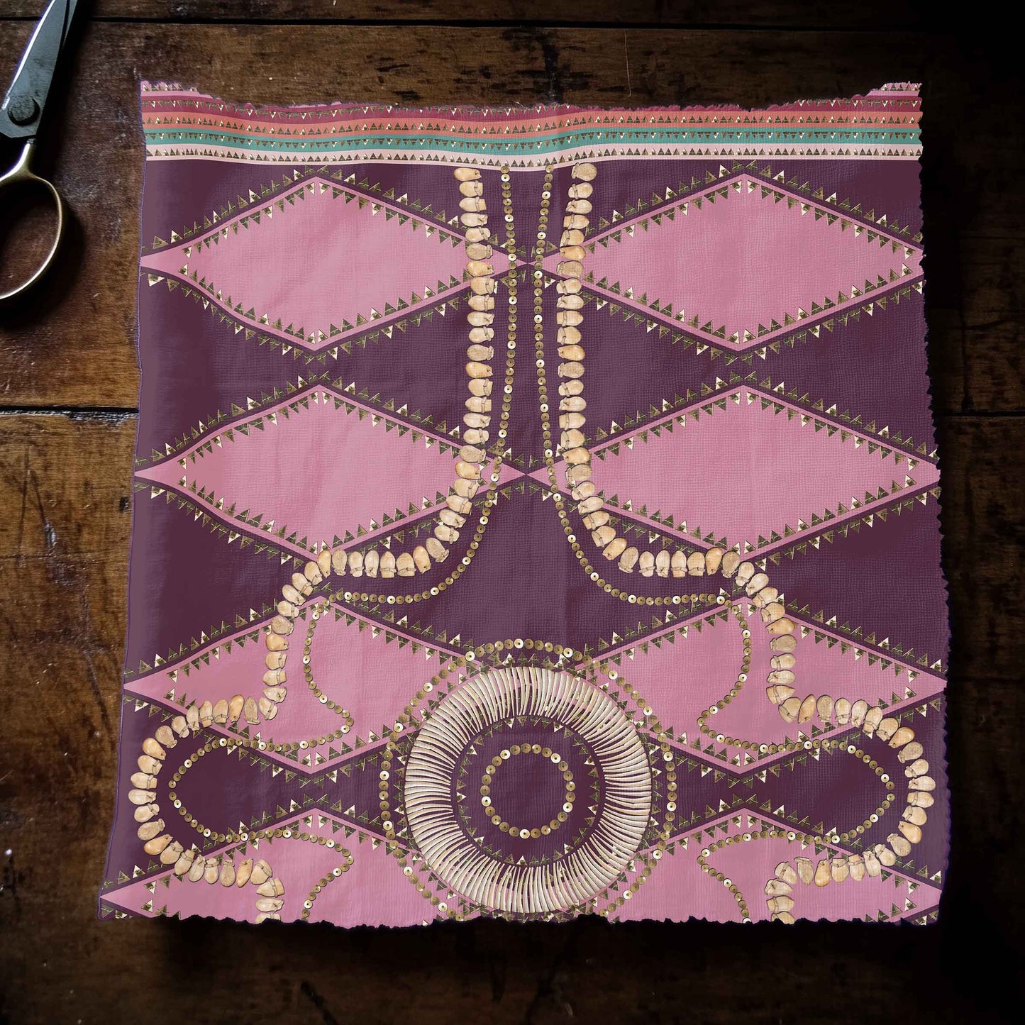 Gilded Nomad Berry Fabric