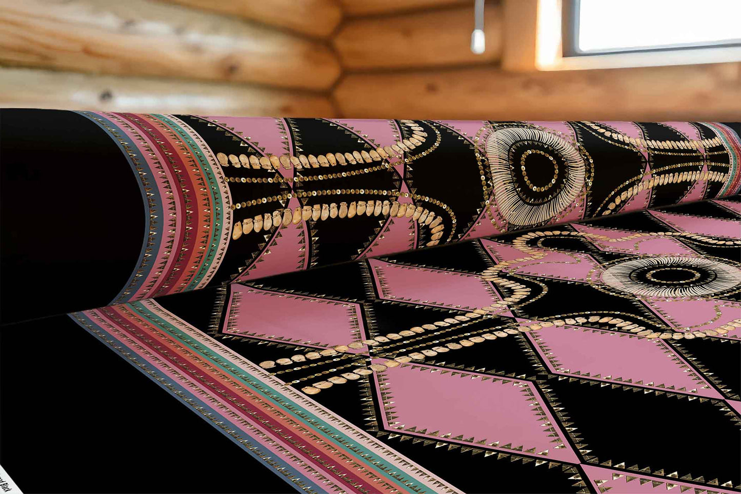 Gilded Nomad Black Fabric