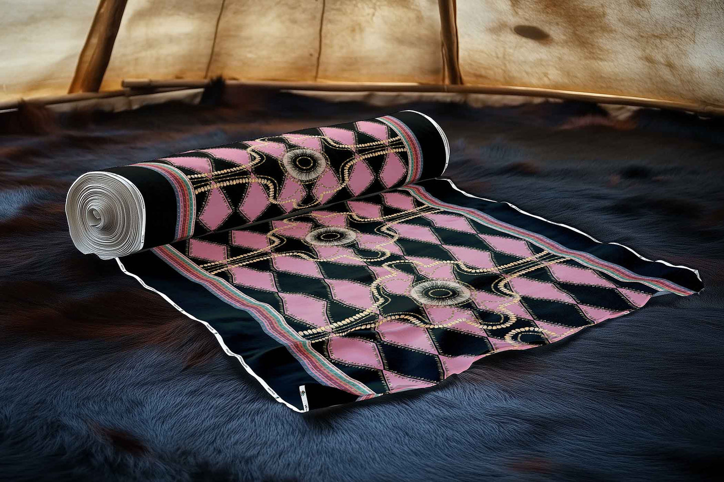Gilded Nomad Black Fabric