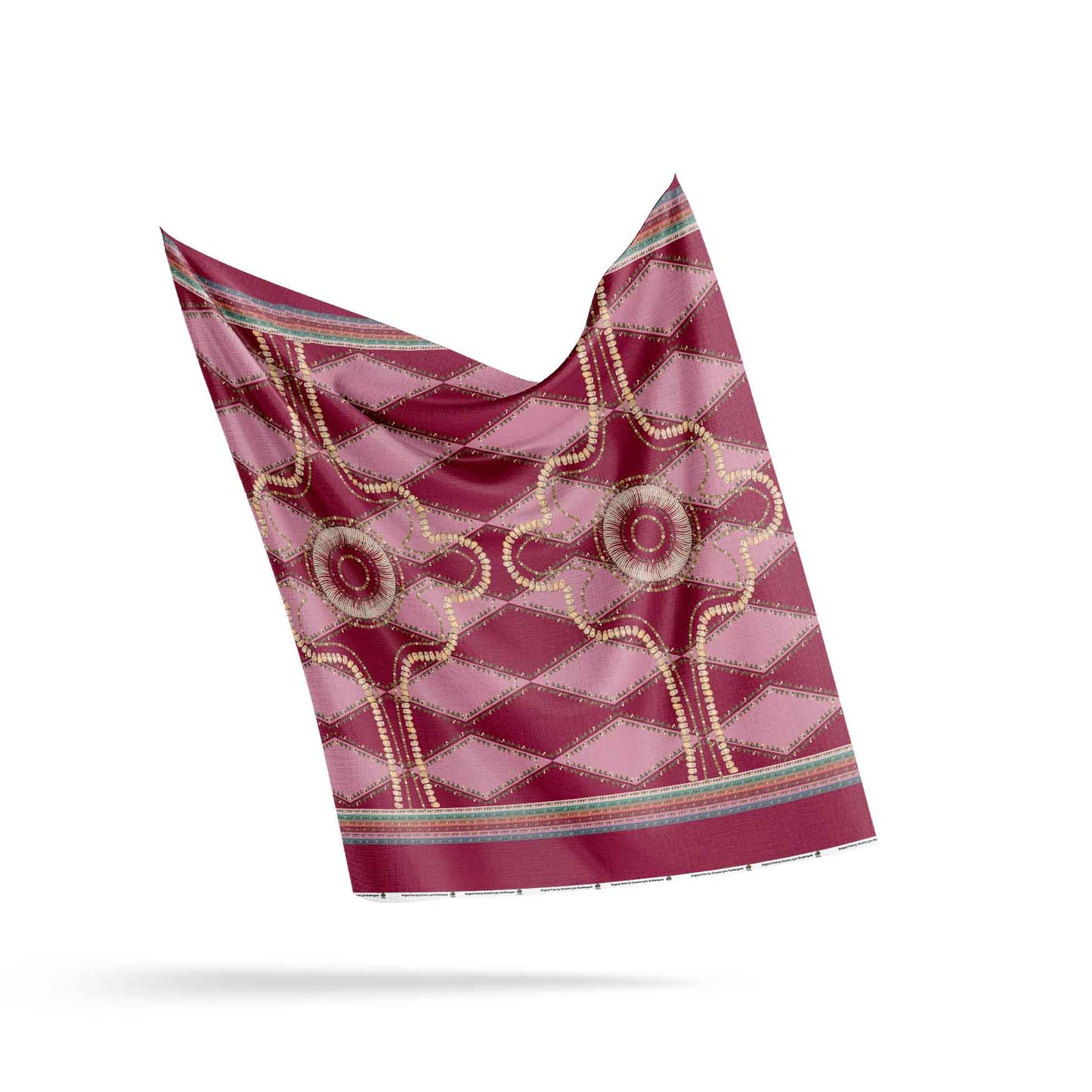 Gilded Nomad Maroon Fabric