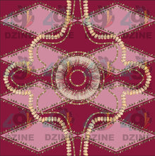 Load image into Gallery viewer, Gilded Nomad Maroon Fabric
