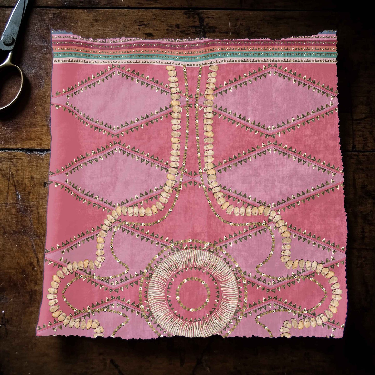 Gilded Nomad Pink Fabric