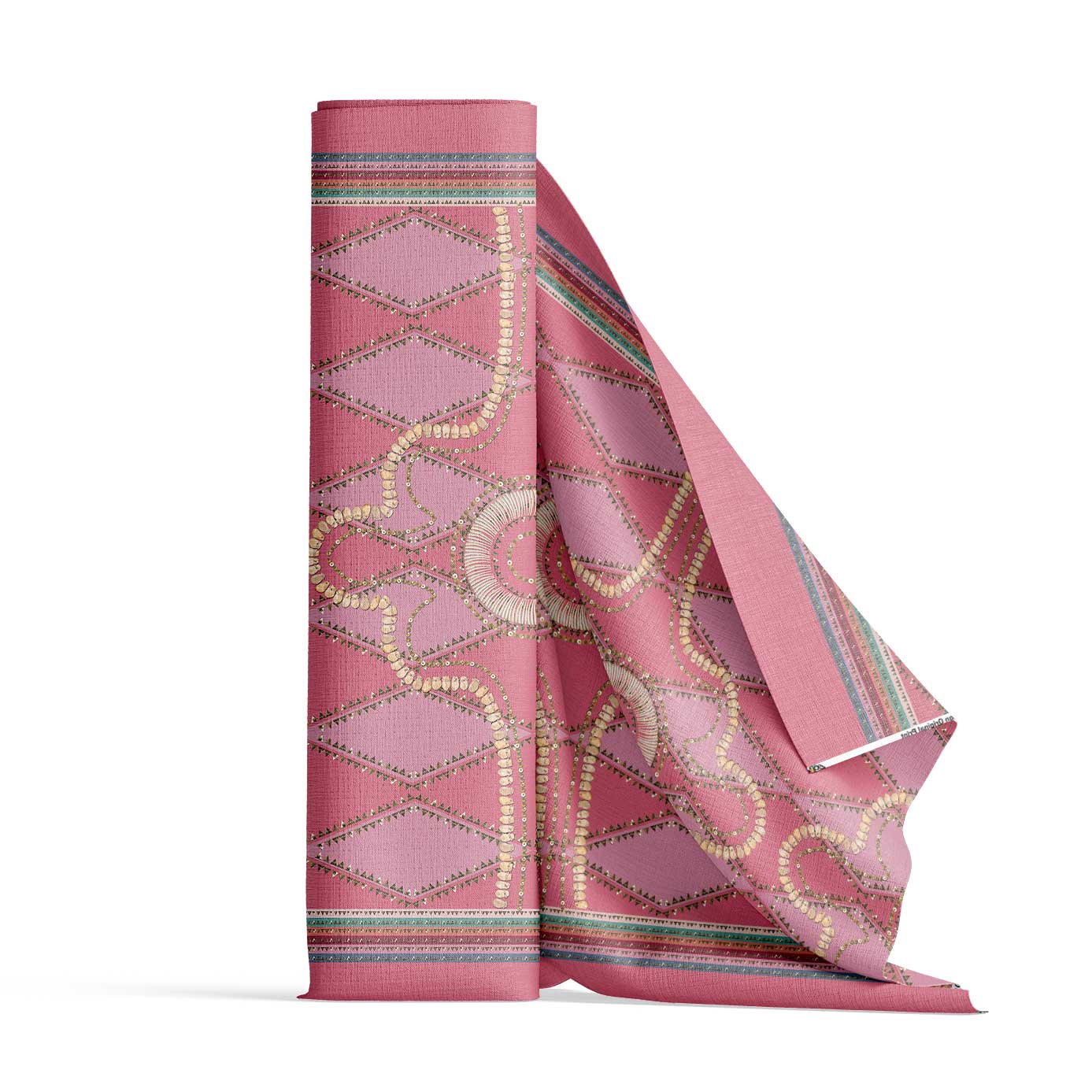 Gilded Nomad Pink Fabric