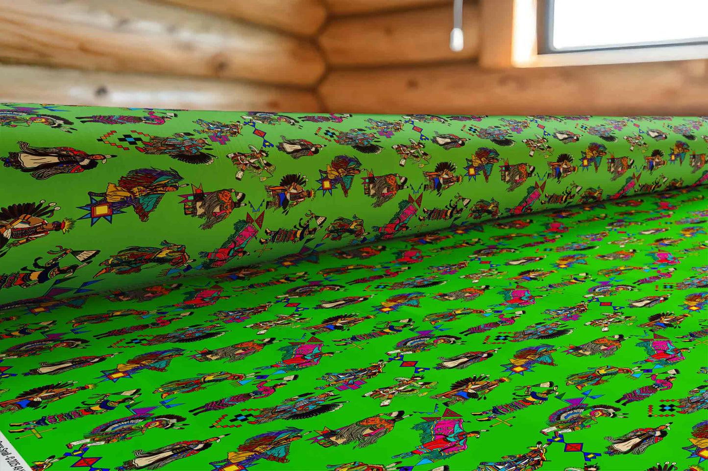 Grand Entry Dancers Grass Small Fabric